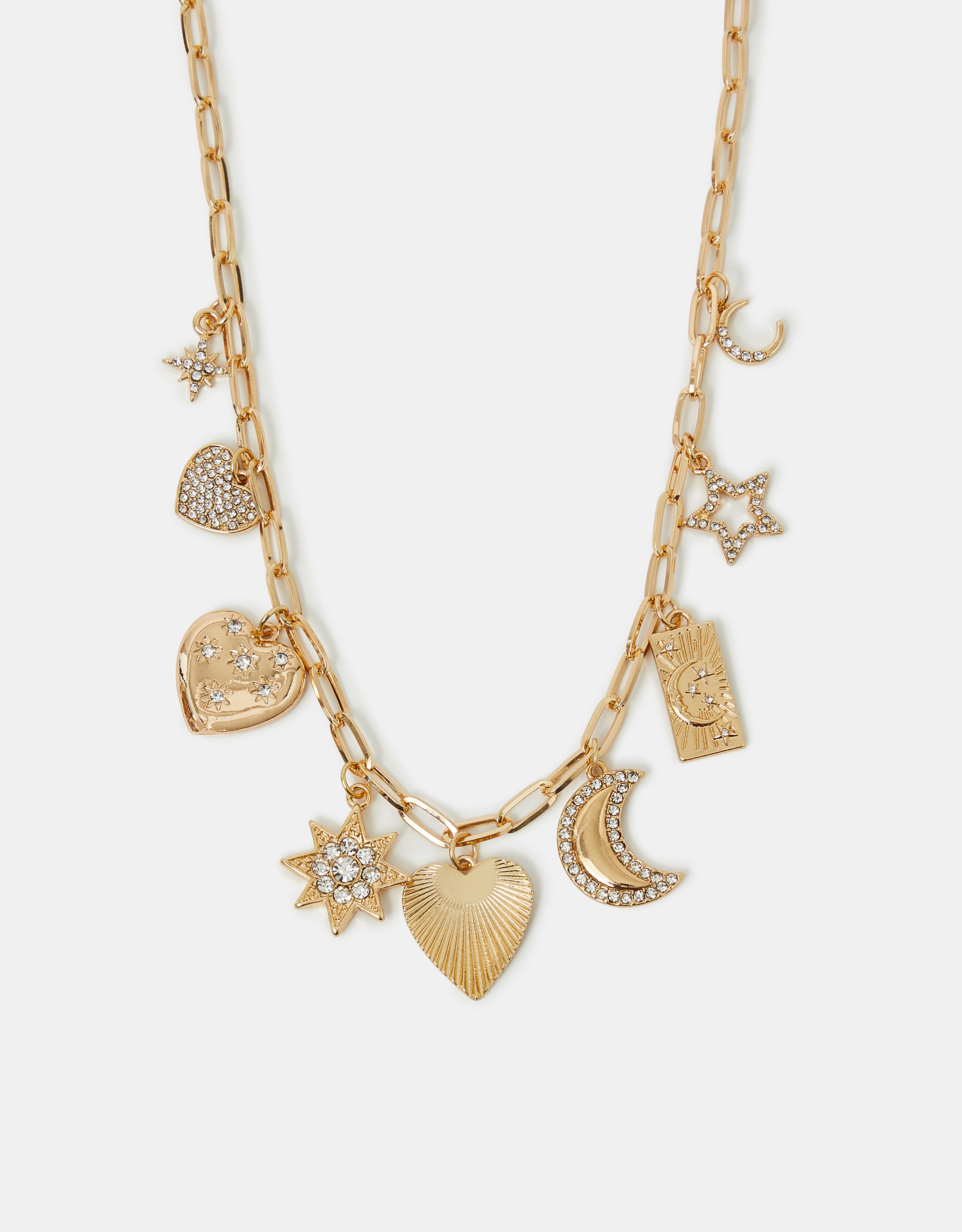 Celestial Charm Necklace Gold - Accessorize