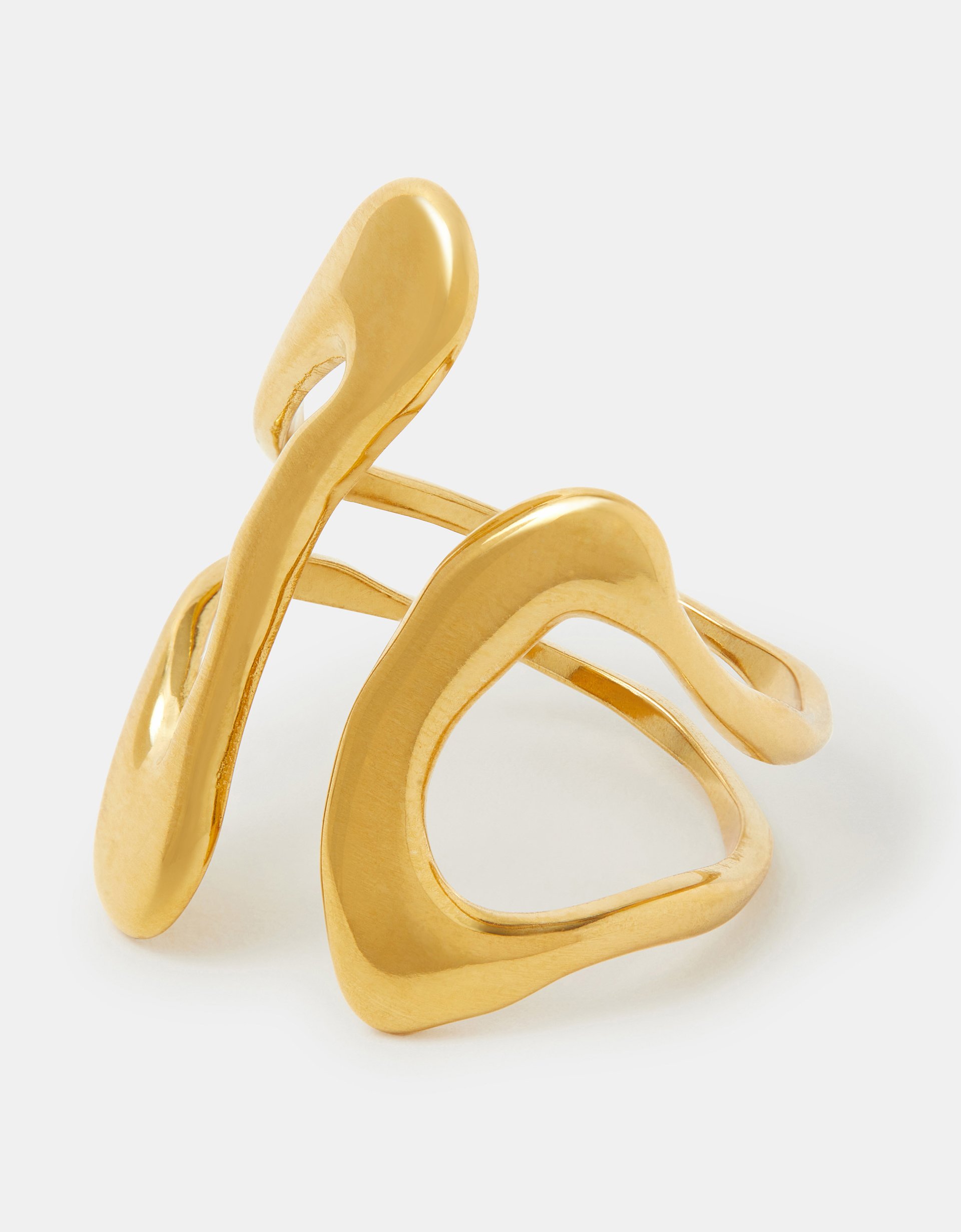 Stainless Steel Fluid Adjustable Ring - Accessorize