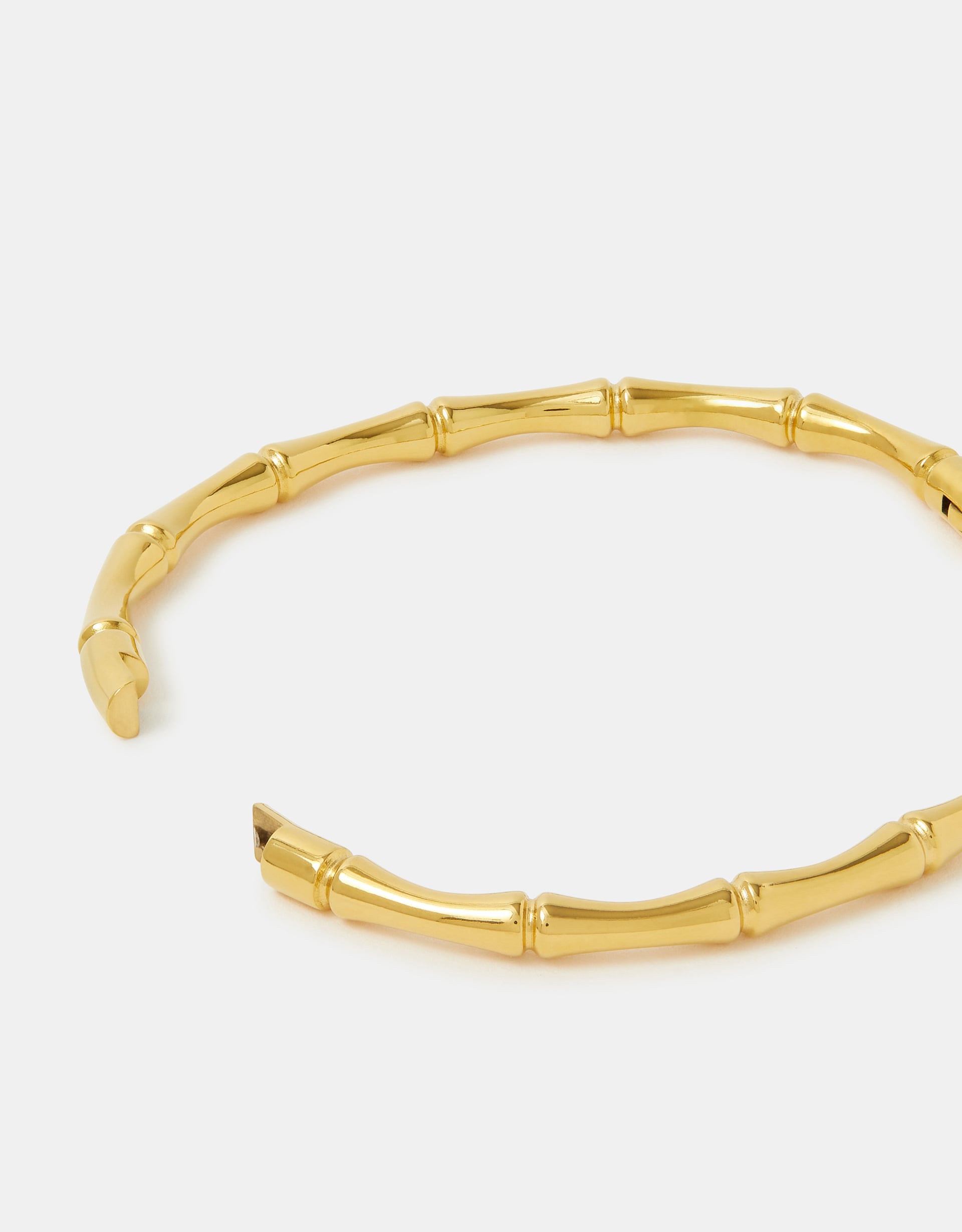 Accessorize Stainless Steel Bamboo Bangle