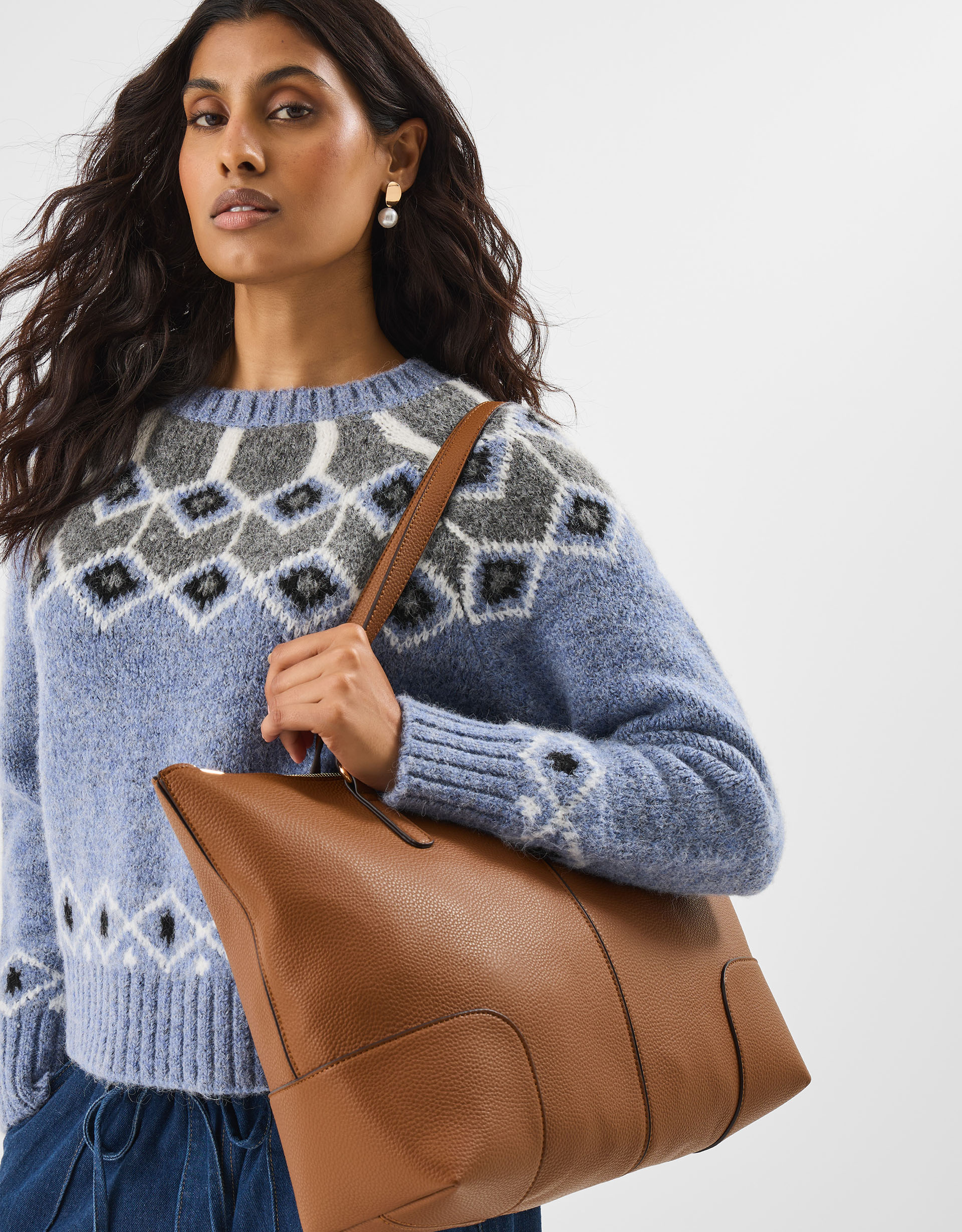 Plain Tote Bag Tan - Accessorize