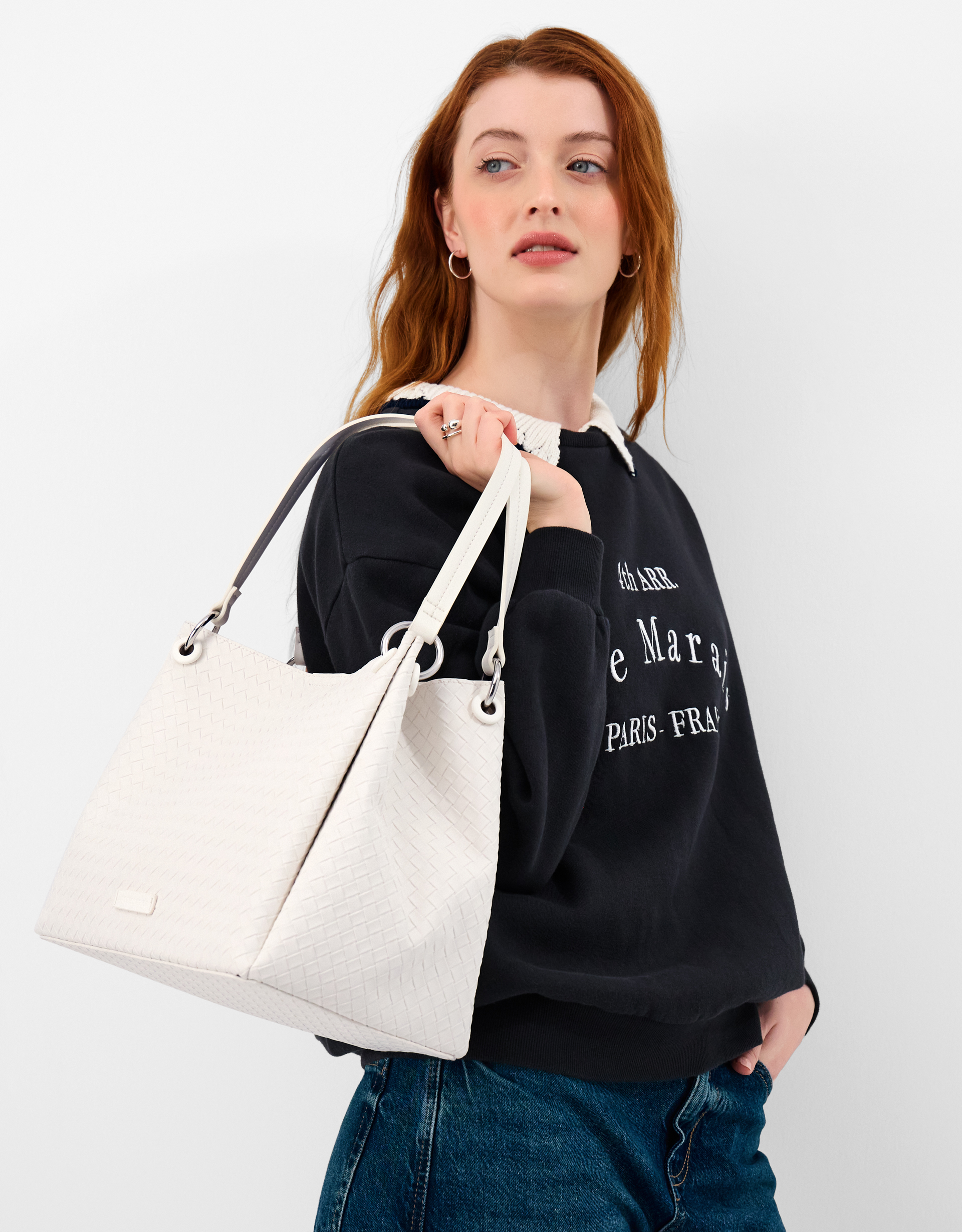 Accessorize Woven Shoulder Bag