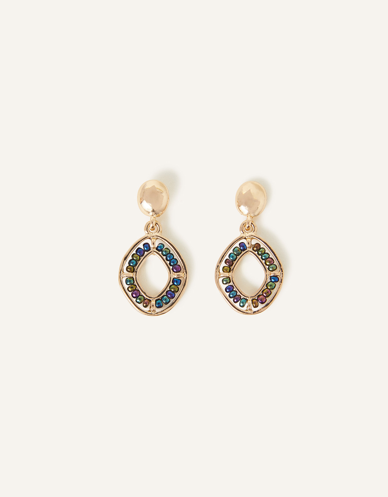 Accessorize Women's Beaded Pave Drop Earrings Accessorize Women's Beaded Pave Drop Earrings