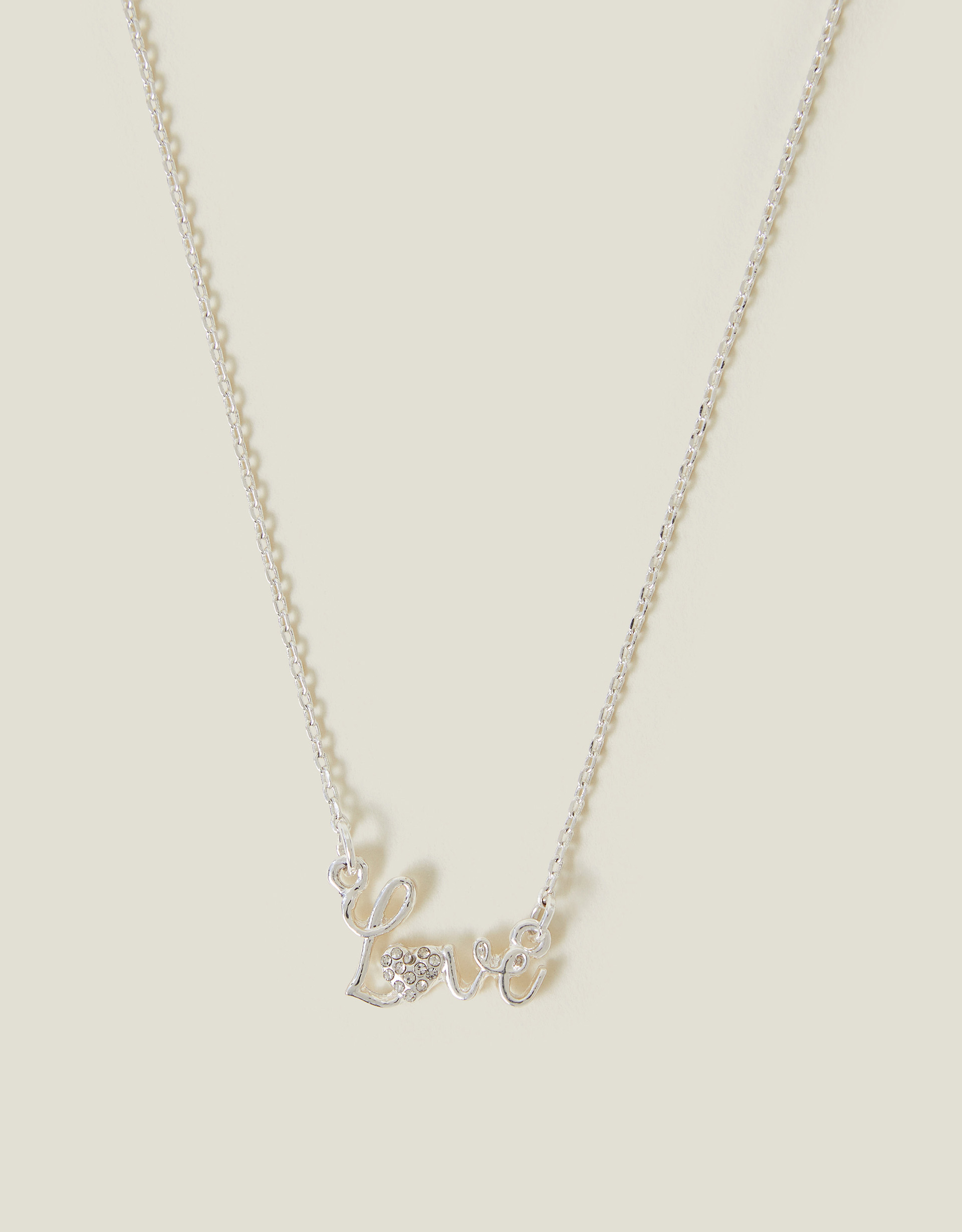 Multicolour Love Pendant Necklace, Women's - Accessorize