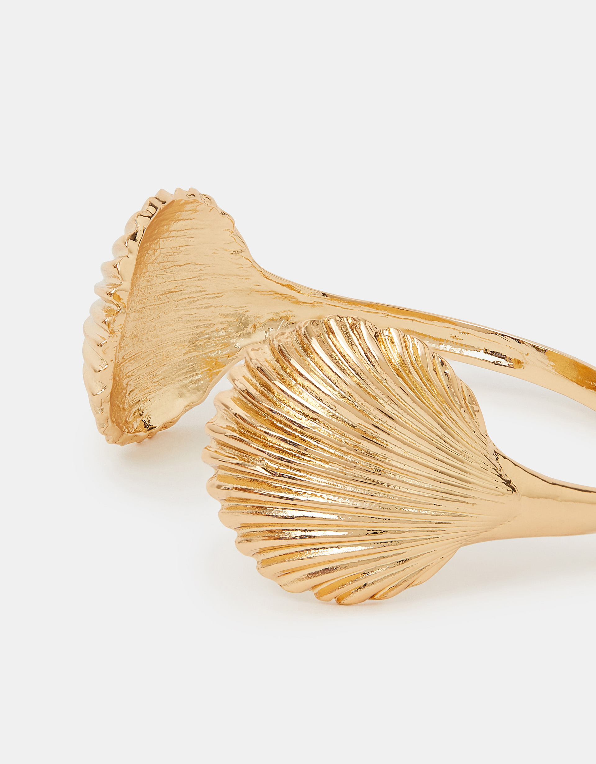Gold Shell Bangle Bracelet - Accessorize